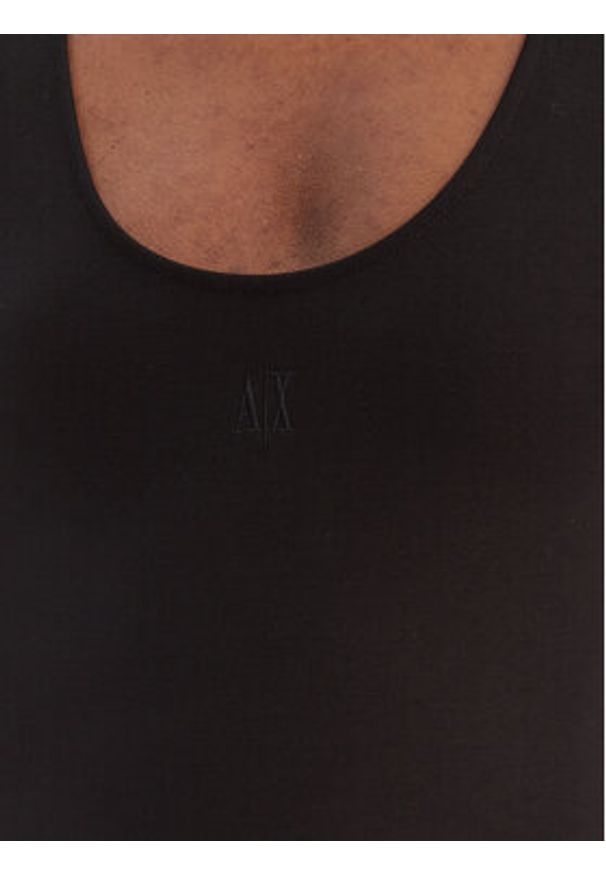 Armani Exchange Sukienka codzienna XW000820 AF13729 UC001 Czarny Slim Fit. Okazja: na co dzień. Kolor: czarny. Materiał: wiskoza. Typ sukienki: proste. Styl: casual