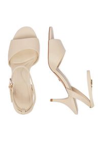 Gino Rossi - GINO ROSSI Sandały C-LT51-38 Beżowy jasny. Kolor: beżowy. Materiał: skóra #6