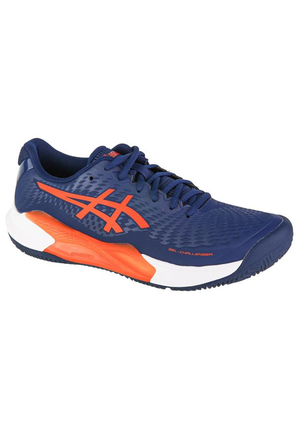 Asics - Buty do tenisa męskie, ASICS Gel-Challenger 14 Clay. Zapięcie: sznurówki. Kolor: czerwony, wielokolorowy, niebieski. Materiał: materiał. Szerokość cholewki: normalna. Sport: tenis
