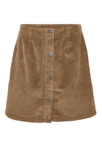 Vero Moda Spódnica mini Etta 10315342 Beżowy Regular Fit. Kolor: beżowy. Materiał: bawełna #6