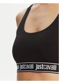 Just Cavalli Biustonosz top 78PAJU02 Czarny. Kolor: czarny. Materiał: bawełna