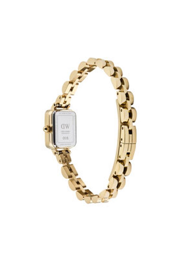 Daniel Wellington Zegarek Quadro DW00100851 Złoty. Kolor: złoty