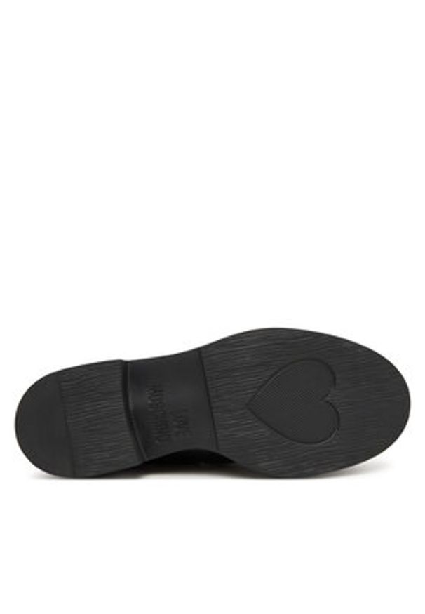 Love Moschino - LOVE MOSCHINO Loafersy JA10094G1NIA000038 Czarny. Kolor: czarny. Materiał: skóra