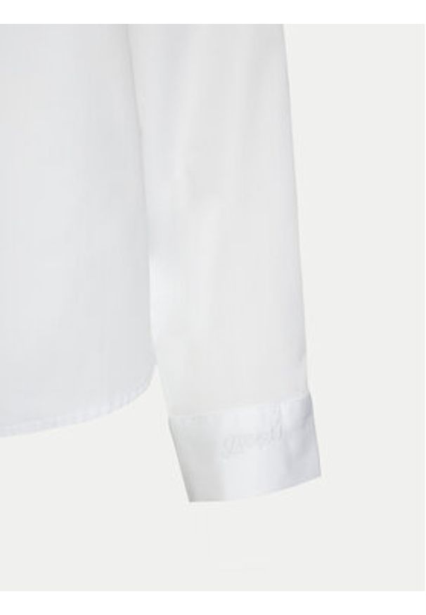 Guess Koszula W5RH31 WAF10 Biały Regular Fit. Kolor: biały. Materiał: bawełna