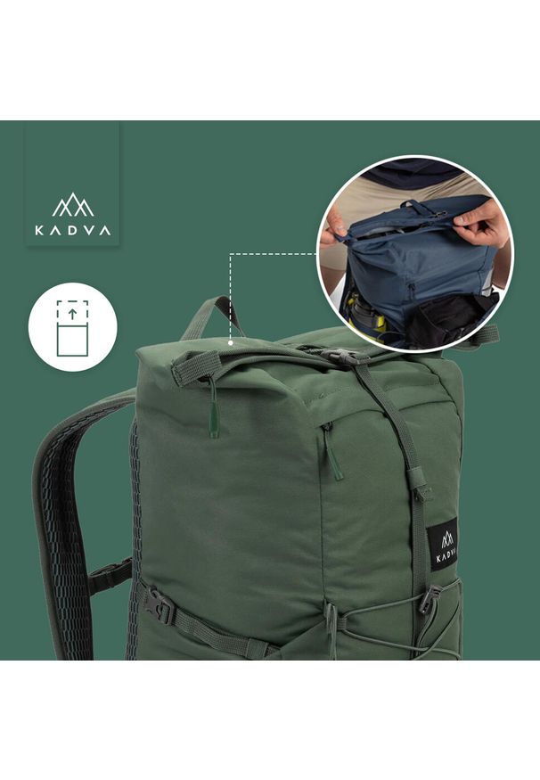 Plecak miejski KADVA CityQuest 22 l. Kolor: zielony