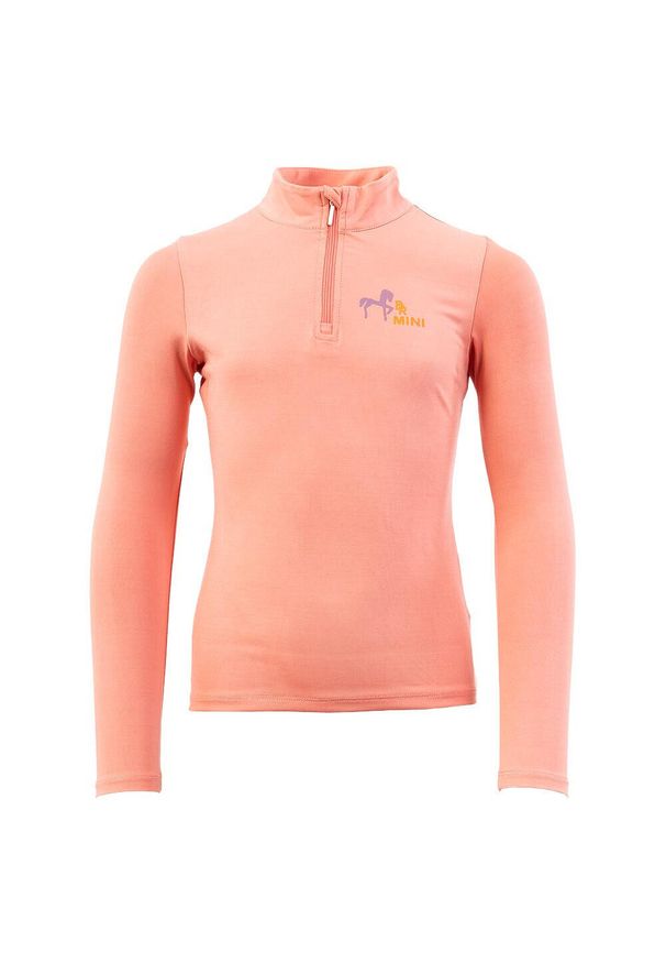 Dzieciaka z długim rękawem zamek błyskawiczny T-shirt BR Equitation Mini Horse. Kolor: różowy. Długość rękawa: długi rękaw. Długość: długie. Styl: młodzieżowy
