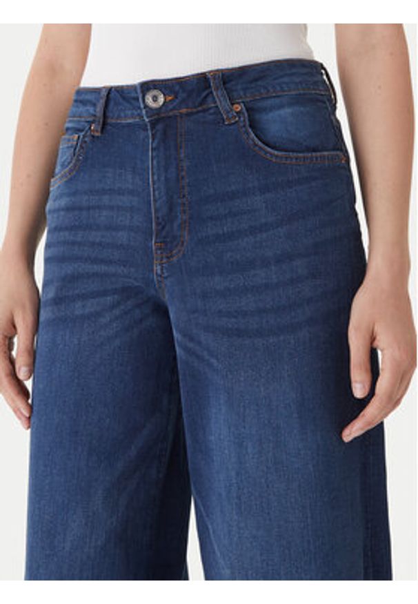 Fracomina Jeansy FP25WV3015D46002 Granatowy Wide Leg. Kolor: niebieski