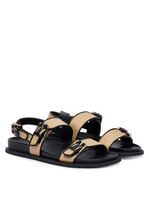 MICHAEL Michael Kors Sandały 40S6NIFS1D Czarny. Kolor: czarny. Materiał: skóra