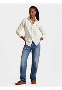 Polo Ralph Lauren Koszula 211971526005 Écru Slim Fit. Typ kołnierza: polo. Materiał: bawełna #4