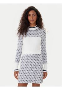 Guess Sweter W5BR24 Z3JD2 Écru Slim Fit. Materiał: syntetyk #1