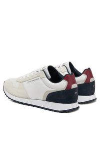 TOMMY HILFIGER - Tommy Hilfiger Sneakersy New Runner Eva Mix FM0FM05465 Biały. Kolor: biały. Materiał: skóra, zamsz #3