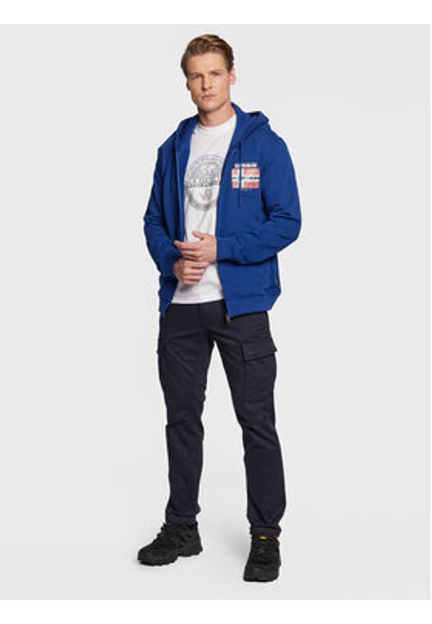 Napapijri T-Shirt S-Bollo NP0A4H9K Biały Regular Fit. Kolor: biały. Materiał: bawełna