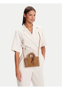 Manebi Torebka Handcrafted Raffia Sunset Bag Mini V 2.2 CO Beżowy. Kolor: beżowy