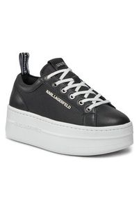 Karl Lagerfeld - KARL LAGERFELD Sneakersy KL65019 Czarny. Kolor: czarny. Materiał: skóra