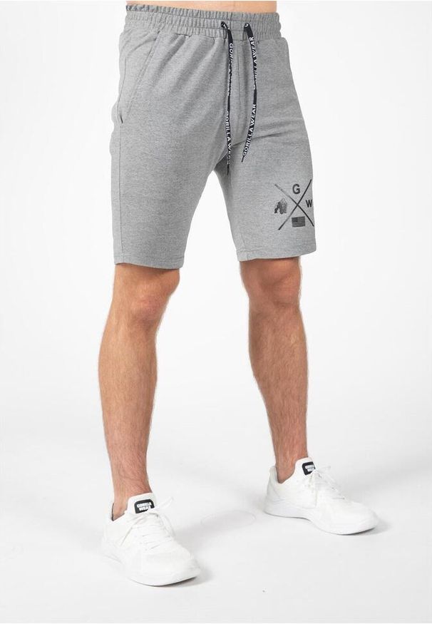 GORILLA WEAR - Cisco Szorty - Szary/Czarny. Kolor: wielokolorowy, czarny, szary. Sport: fitness