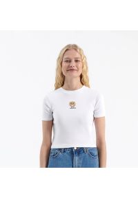 House - Koszulka z misiem Stay Positive - Biały. Kolor: biały #1