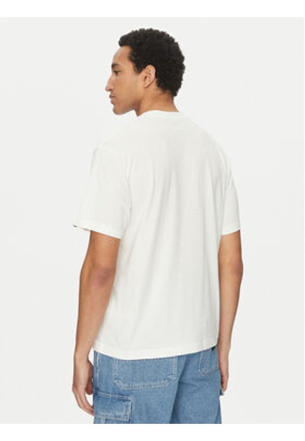 Vans T-Shirt Essential VN000HPZ Écru Loose Fit. Materiał: bawełna