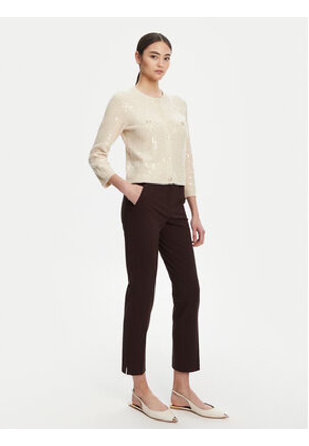 Marella Kardigan Siena1 2523346094 Écru Regular Fit. Materiał: bawełna