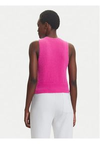 Adidas - adidas Top JW3648 Różowy Slim Fit. Kolor: różowy. Materiał: syntetyk #3