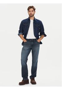 Wrangler Jeansy Greensboro 112370847 Granatowy Straight Fit. Kolor: niebieski