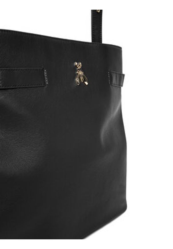 Patrizia Pepe Torebka 2B0150/L162-K103 Czarny. Kolor: czarny. Materiał: skórzane