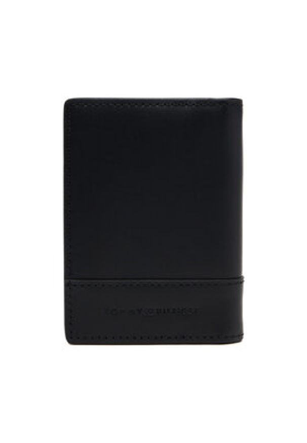 TOMMY HILFIGER - Tommy Hilfiger Duży Portfel Męski Th Corp Bifold AM0AM13248 Czarny. Kolor: czarny. Materiał: skóra