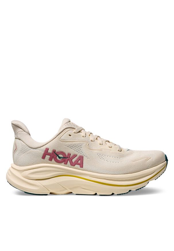 HOKA - Hoka Buty do biegania Clifton 10 1162031 Écru. Kolor: kremowy. Materiał: materiał