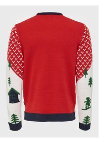 Only & Sons Sweter Xmas 22023349 Czerwony Regular Fit. Kolor: czerwony. Materiał: syntetyk #4