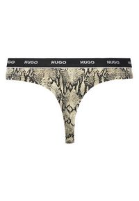 Hugo - HUGO Komplet 3 par stringów 50495870 Kolorowy. Materiał: bawełna. Wzór: kolorowy #6