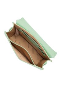 Wittchen - Damska torebka z biżuteryjną rączką z tworzywa. Kolor: zielony. Wzór: haft. Dodatki: z haftem. Materiał: skórzane. Styl: klasyczny, casual, elegancki #4