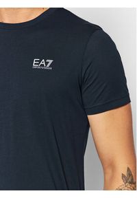 EA7 Emporio Armani T-Shirt 8NPT51 PJM9Z 0578 Granatowy Regular Fit. Kolor: niebieski. Materiał: bawełna
