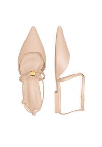 Gino Rossi - GINO ROSSI Baleriny ALANA-SLT593-X8 Beżowy. Kolor: beżowy. Materiał: skóra #2