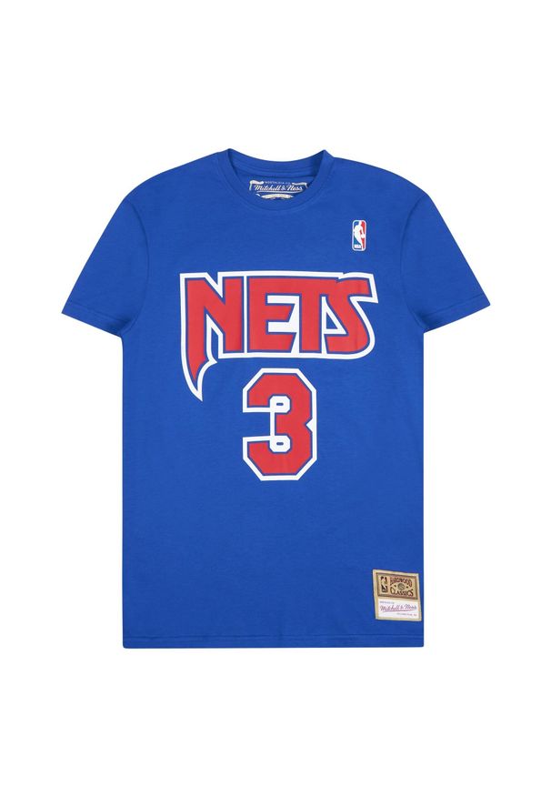 Mitchell & Ness - Koszulka New Jersey Nets. Kolor: niebieski. Materiał: jersey. Sport: koszykówka