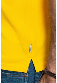 Wrangler - MĘSKIE POLO WRANGLER SS PIQUE POLO LEMON CHROME W7D5K4Y07 112131761. Typ kołnierza: polo #5