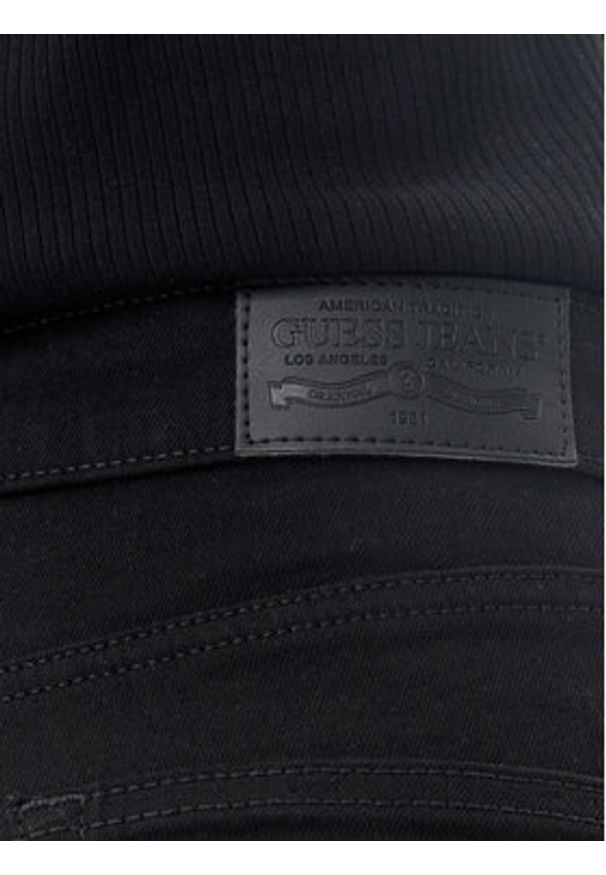 Guess Jeansy W4YA92 D5DL1 Czarny Skinny Fit. Kolor: czarny