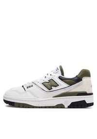 New Balance Sneakersy BB550DOB Biały. Kolor: biały. Materiał: skóra #4