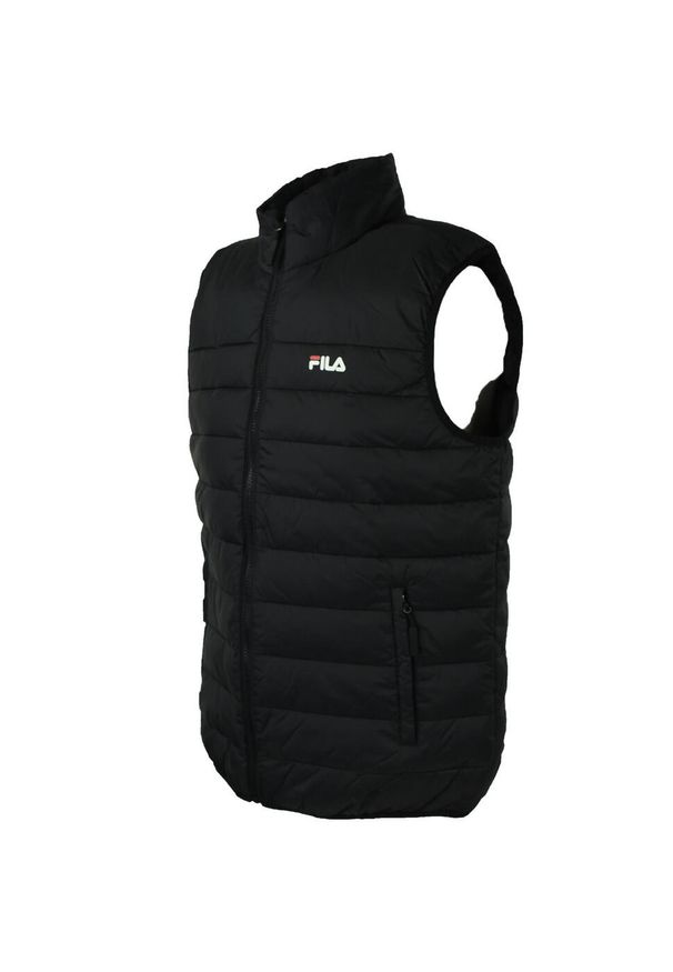 Kamizelka turystyczna męska Fila Berglicht Vest. Kolor: czarny. Materiał: poliester