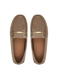 BOSS Mokasyny Roxanne 50548657 Brązowy. Kolor: brązowy. Materiał: zamsz, skóra