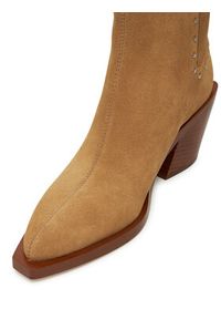 Coach Botki CU188 Brązowy. Kolor: brązowy. Materiał: skóra, zamsz #4