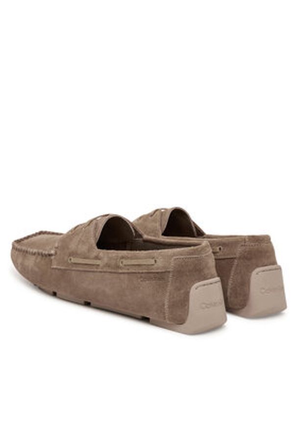 Calvin Klein Mokasyny Driver Boat Su HM0HM02084 Beżowy. Kolor: beżowy. Materiał: skóra, zamsz