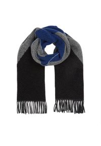 TOMMY HILFIGER - Tommy Hilfiger Szalik Th Evening Fluffy Scarf AW0AW15354 Czarny. Kolor: czarny. Materiał: materiał