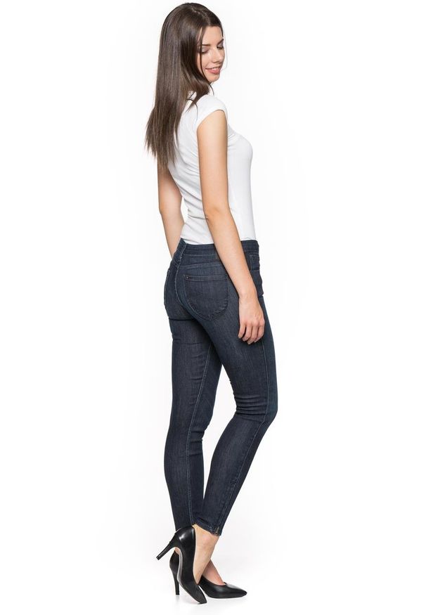 Lee - SPODNIE DAMSKIE LEE SCARLETT ZIP POLISHED BLUE L30HSKWC
