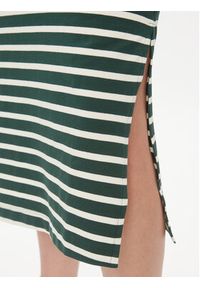 TOMMY HILFIGER - Tommy Hilfiger Sukienka codzienna Reg Breton Midi Polo Dress Ss WW0WW42030 Zielony Regular Fit. Okazja: na co dzień. Typ kołnierza: polo. Kolor: zielony. Materiał: bawełna. Typ sukienki: proste. Styl: casual. Długość: midi #6