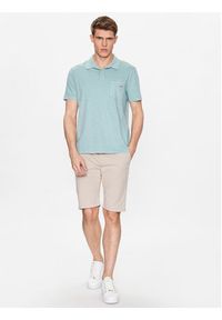 Guess Szorty materiałowe Myron M3GD18 WFBZ3 Beżowy Slim Fit. Kolor: beżowy. Materiał: materiał, bawełna