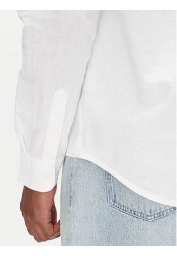 Tommy Jeans Koszula DM0DM20875 Écru Regular Fit. Materiał: bawełna, len