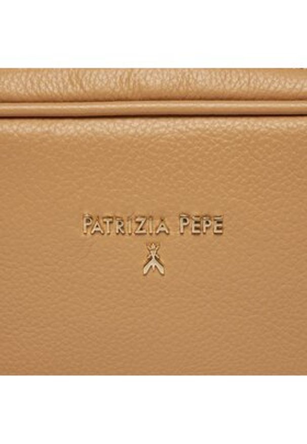 Patrizia Pepe Torebka 8B0185/L001-B685 Beżowy. Kolor: beżowy. Materiał: skórzane