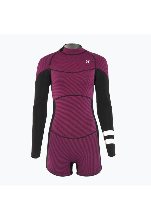 Pianka do pływania damska Hurley Advant Shorty Texture 2/2 mm Springsuit. Kolor: różowy