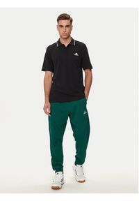 Adidas - adidas Polo Essentials IC9314 Czarny Regular Fit. Typ kołnierza: polo. Kolor: czarny. Materiał: bawełna