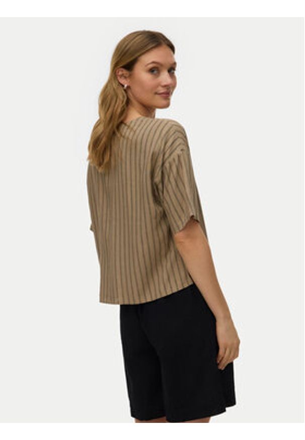 Vero Moda Koszula Rosie 10346914 Brązowy jasny Loose Fit. Kolor: brązowy. Materiał: wiskoza