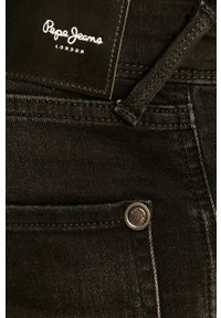 Pepe Jeans - Jeansy Finsbury. Kolor: czarny. Materiał: bawełna, poliester, denim, elastan #4